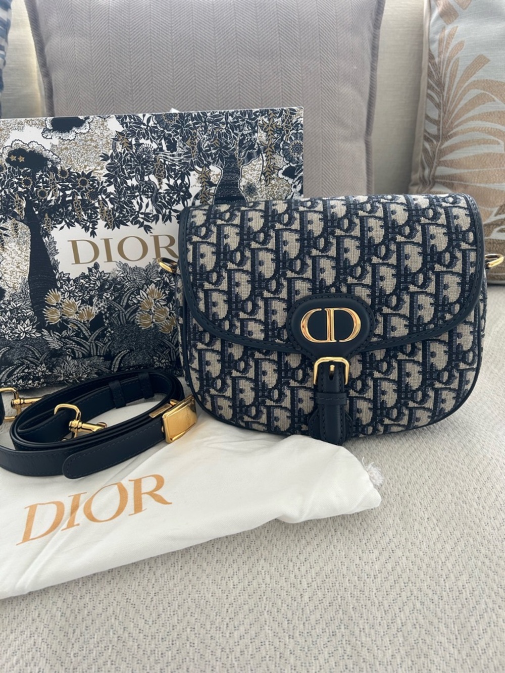 Dior Oblique Jacquard Bobby Bag - Medium